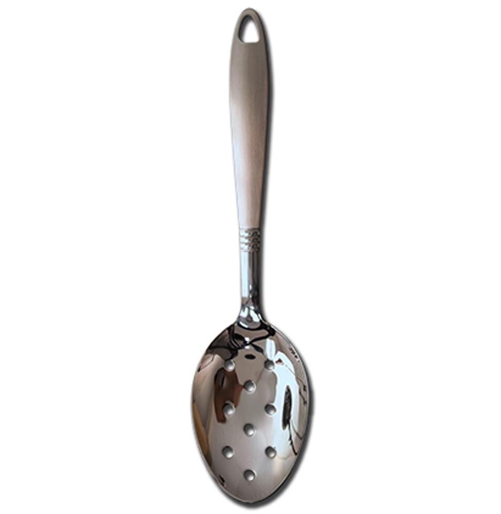 Slotted Spoon - 9" Stainless Steel - Dollar Max Depot