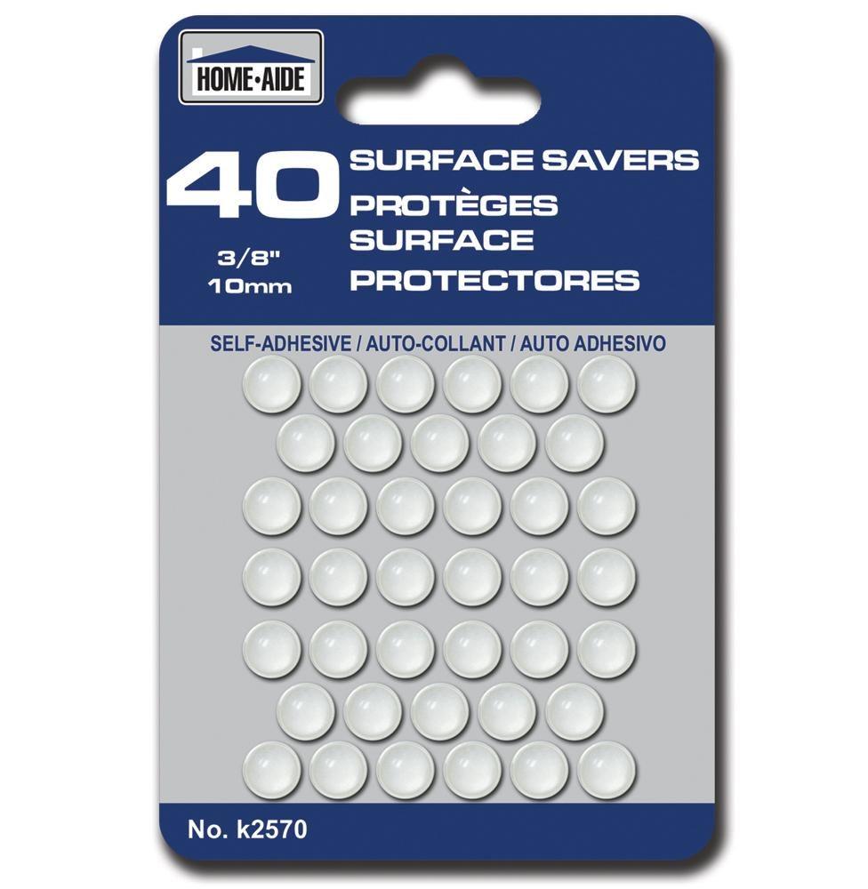 Homeaide 40 Round Self-adhesive Surface Savers 0.37in