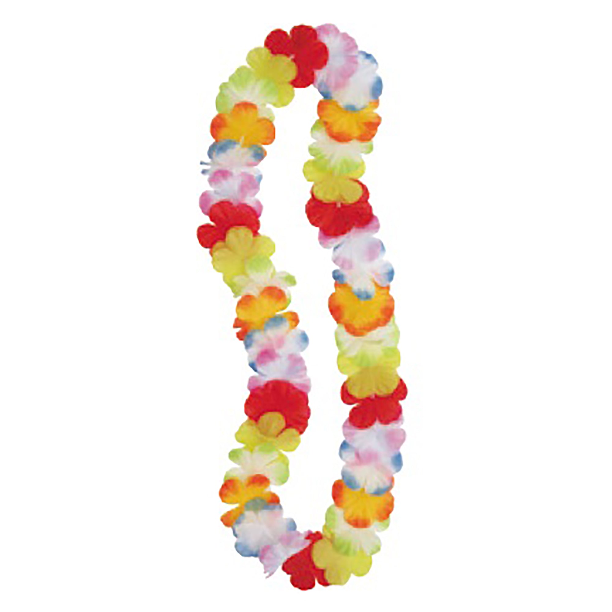 Multi Color Hawaiian Flower Lei 42in