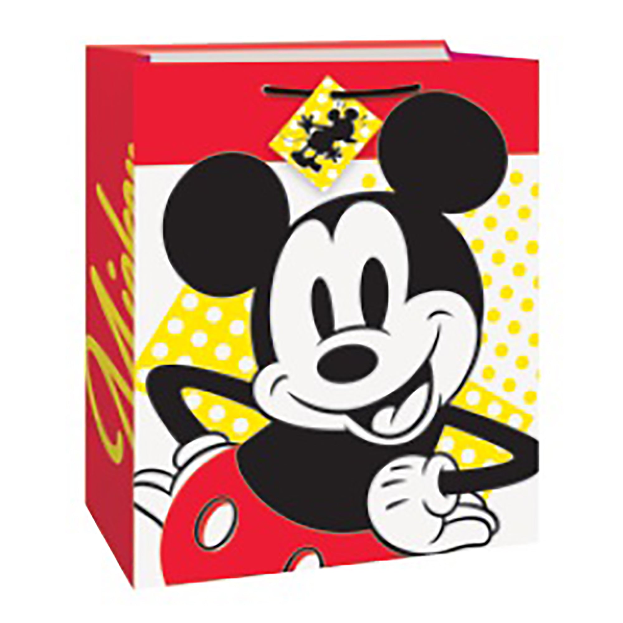 Mickey Gift Bag Large 10.5Wx13Hx5.5D in