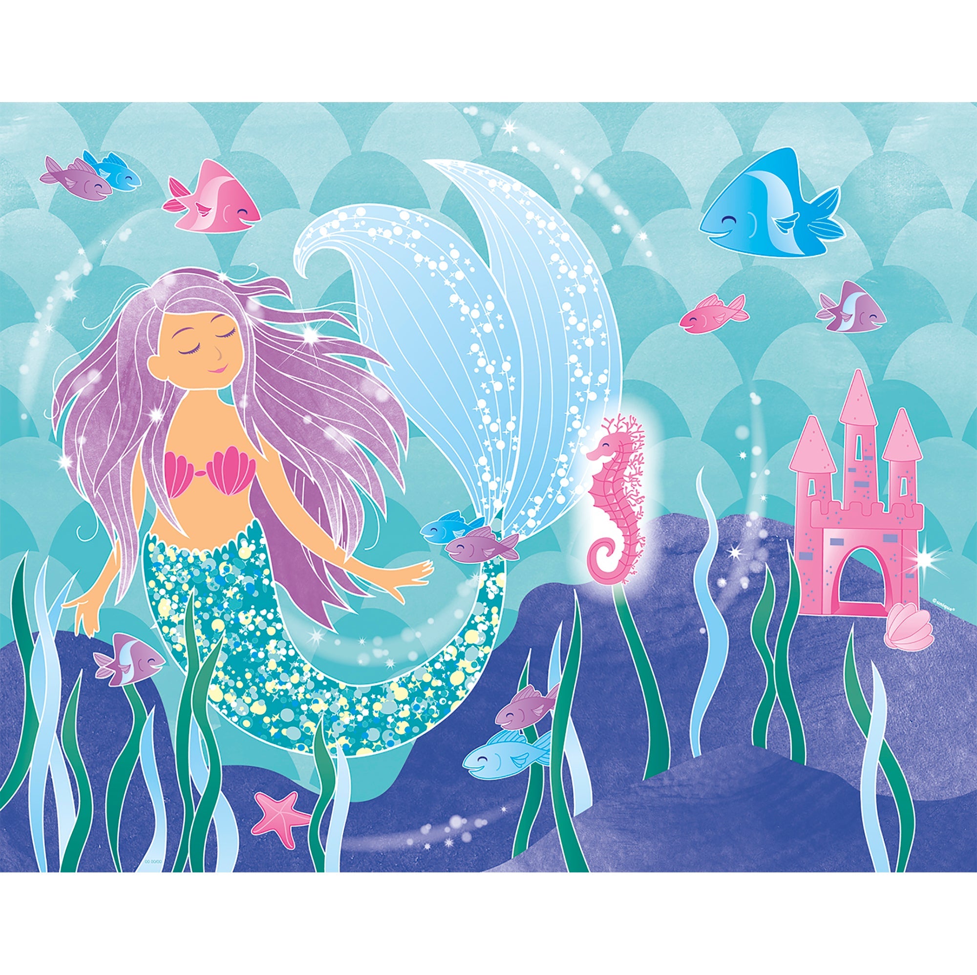 Mermaid Party Game for 14  19x15in