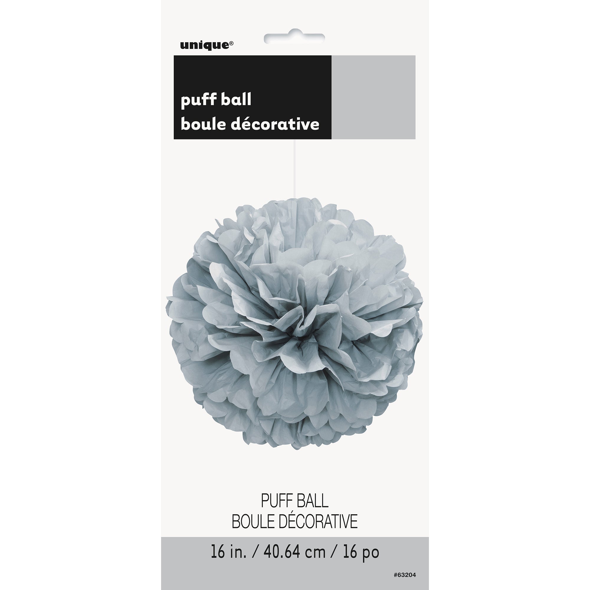 Puff Ball Silver Tissue 16in