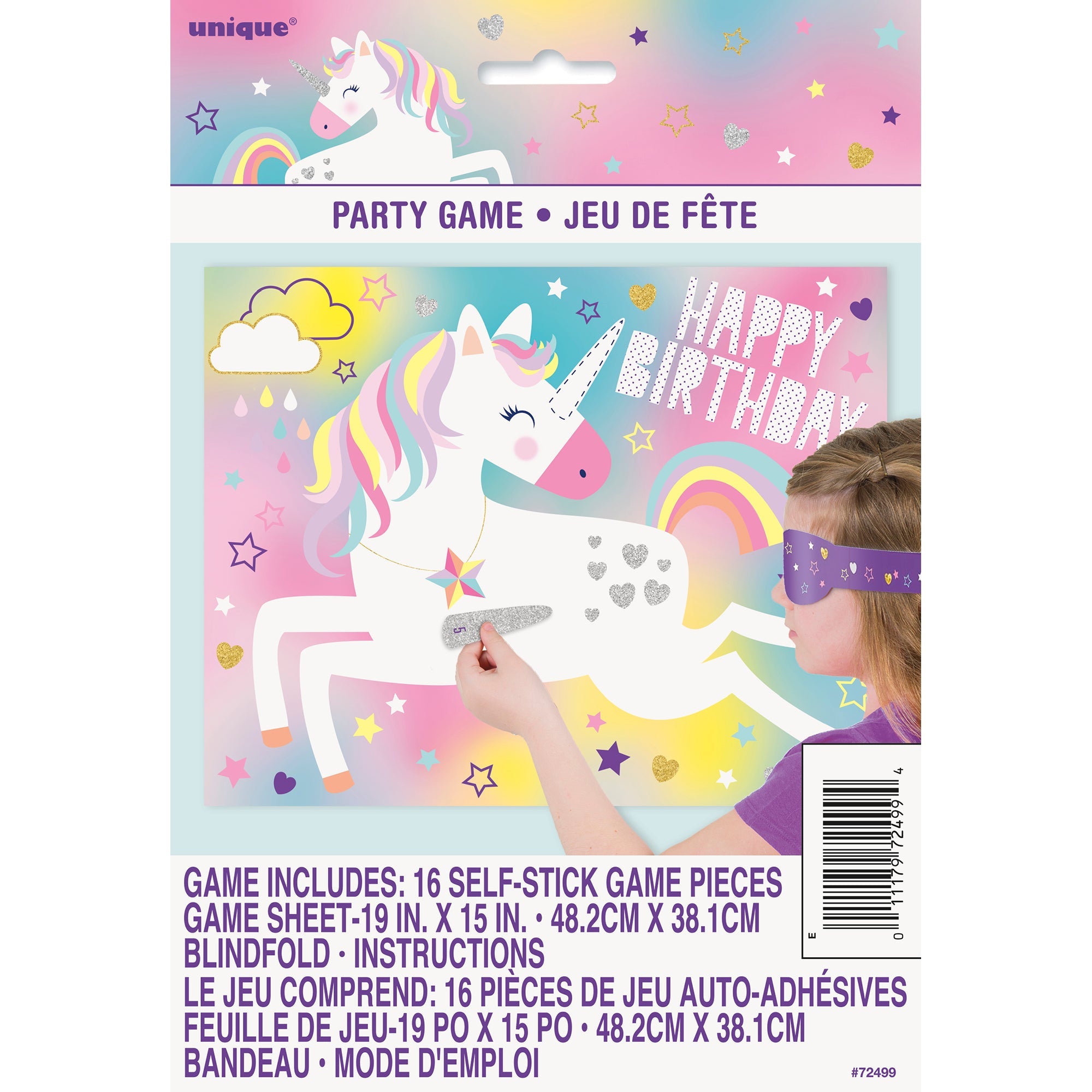 Unicorn Party Game for 16 19x15in