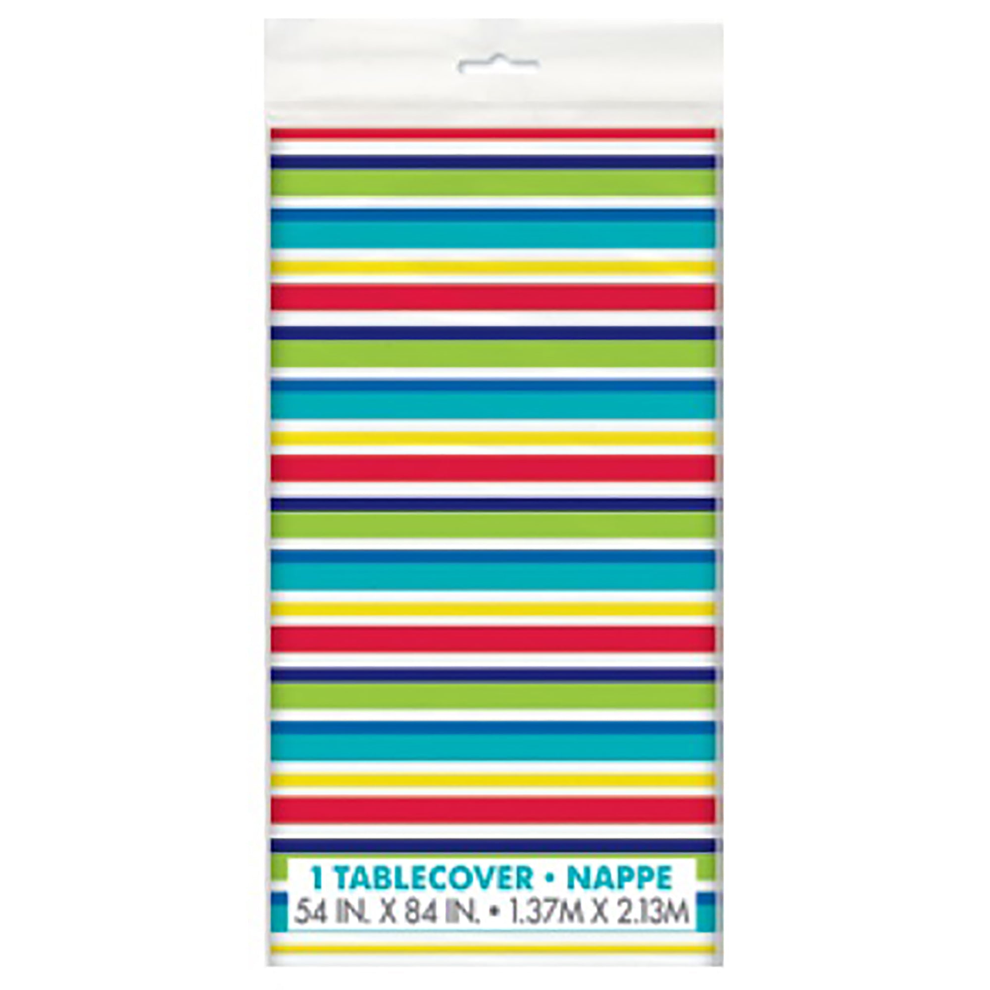 Preppy Birthday Plastic Table Cover 54x84in