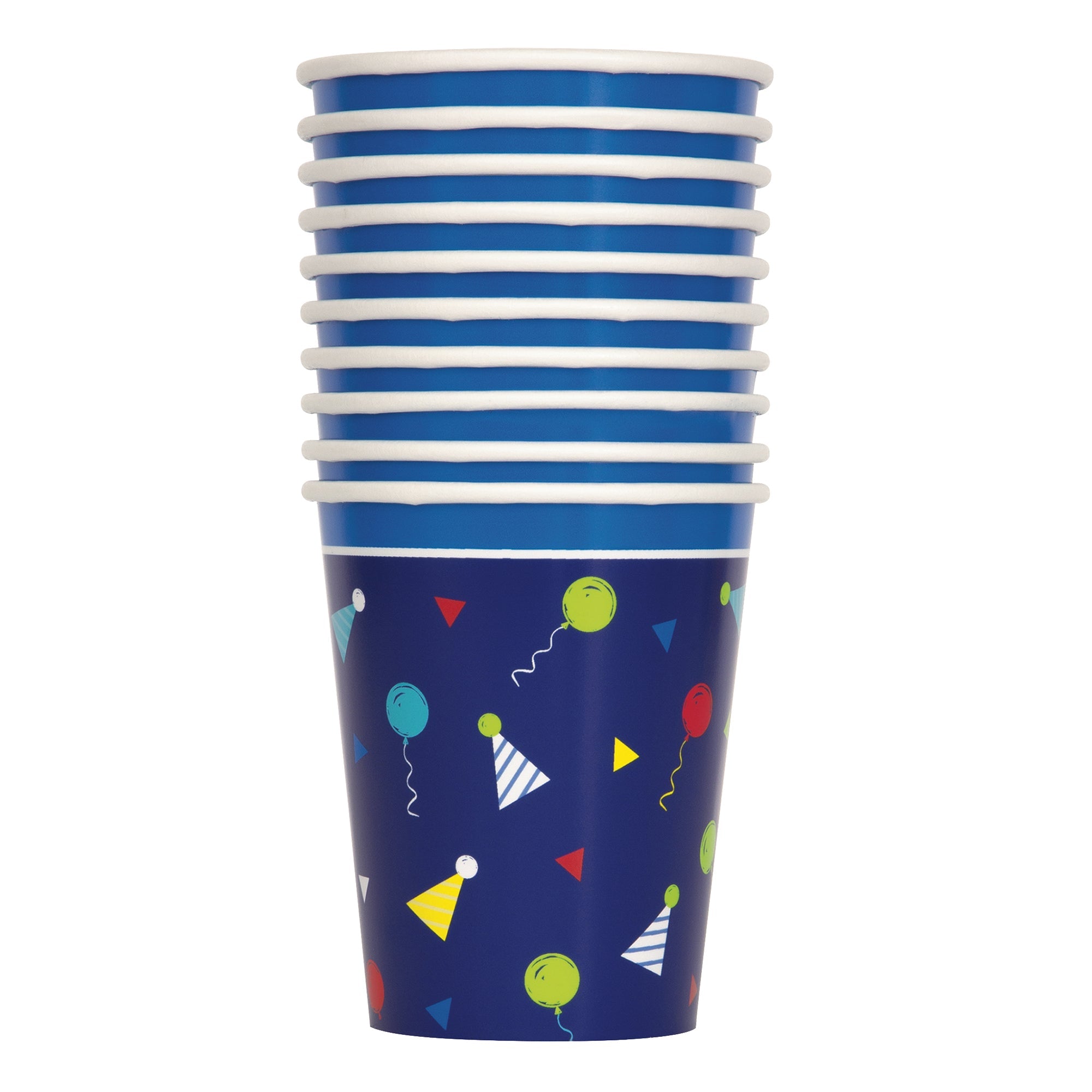 Preppy Birthday 8 Paper Cups 9oz