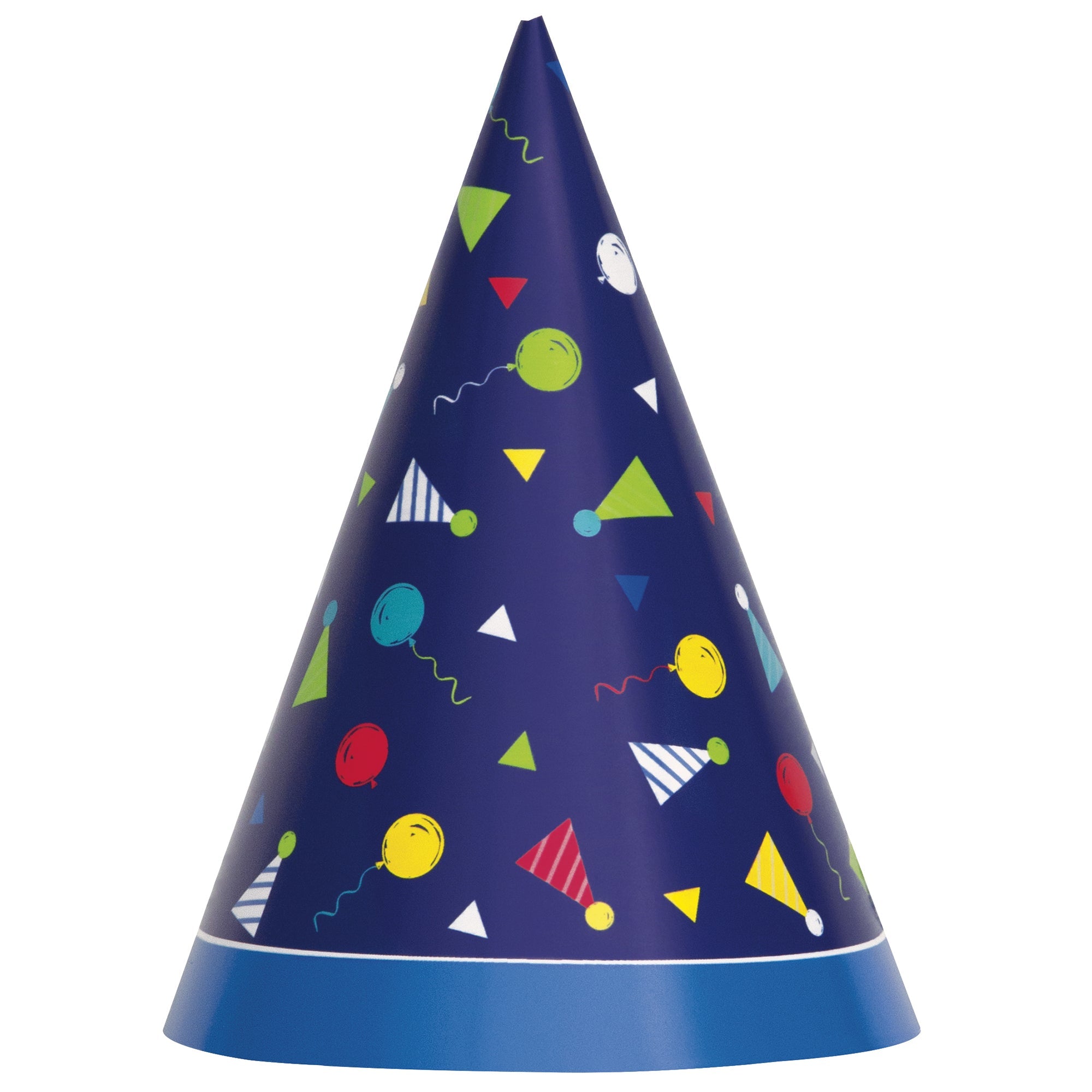 Preppy Birthday 8 Party Hats 