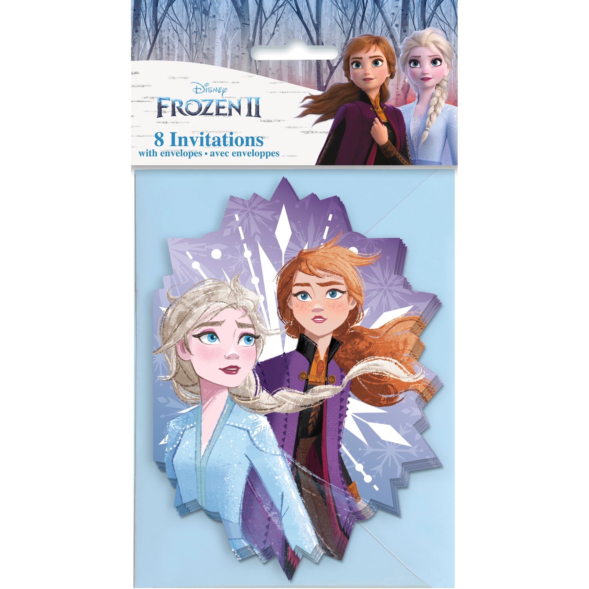 Frozen 2 8 Party Invitations with Envelopes