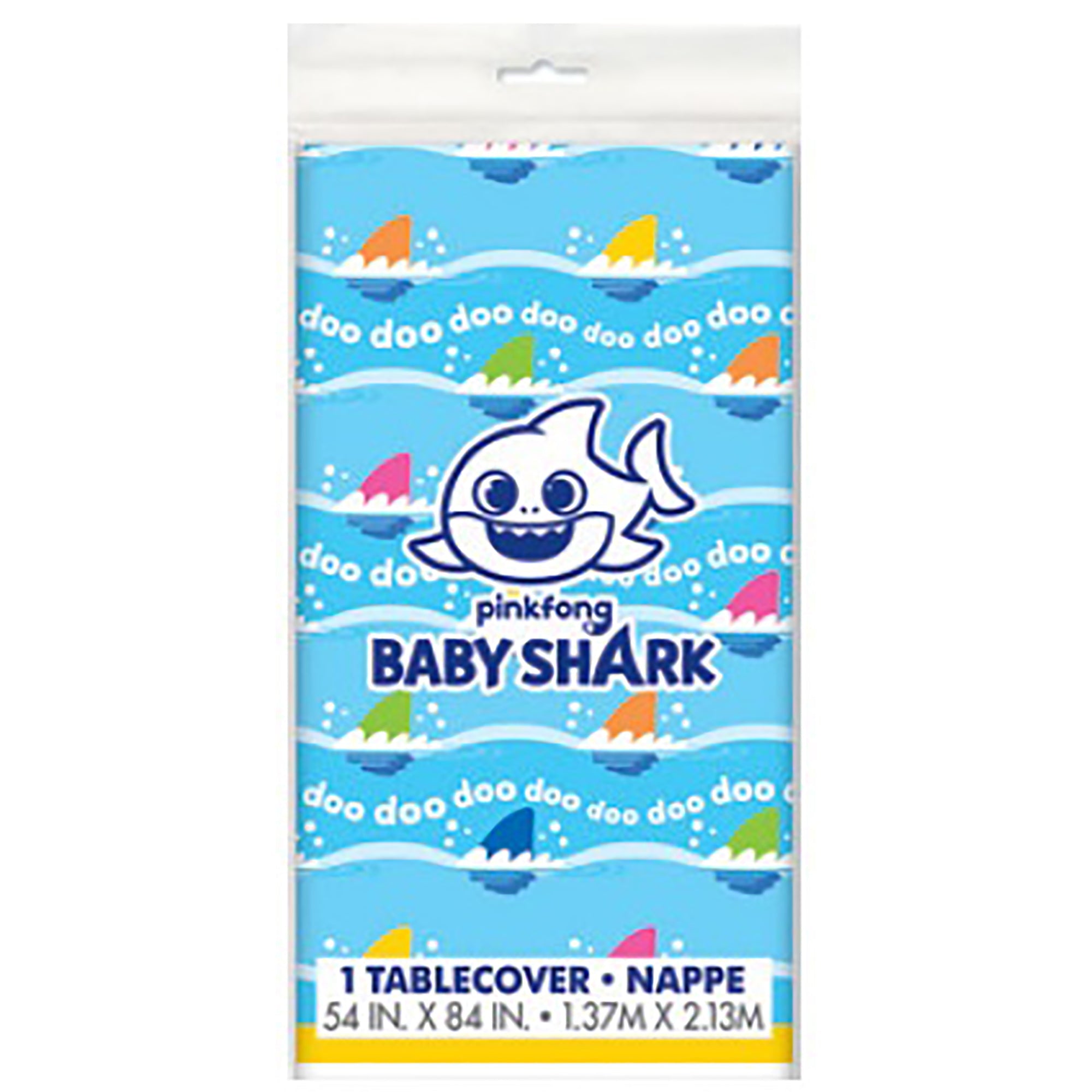 Baby Shark Plastic Table Cover 54x84in