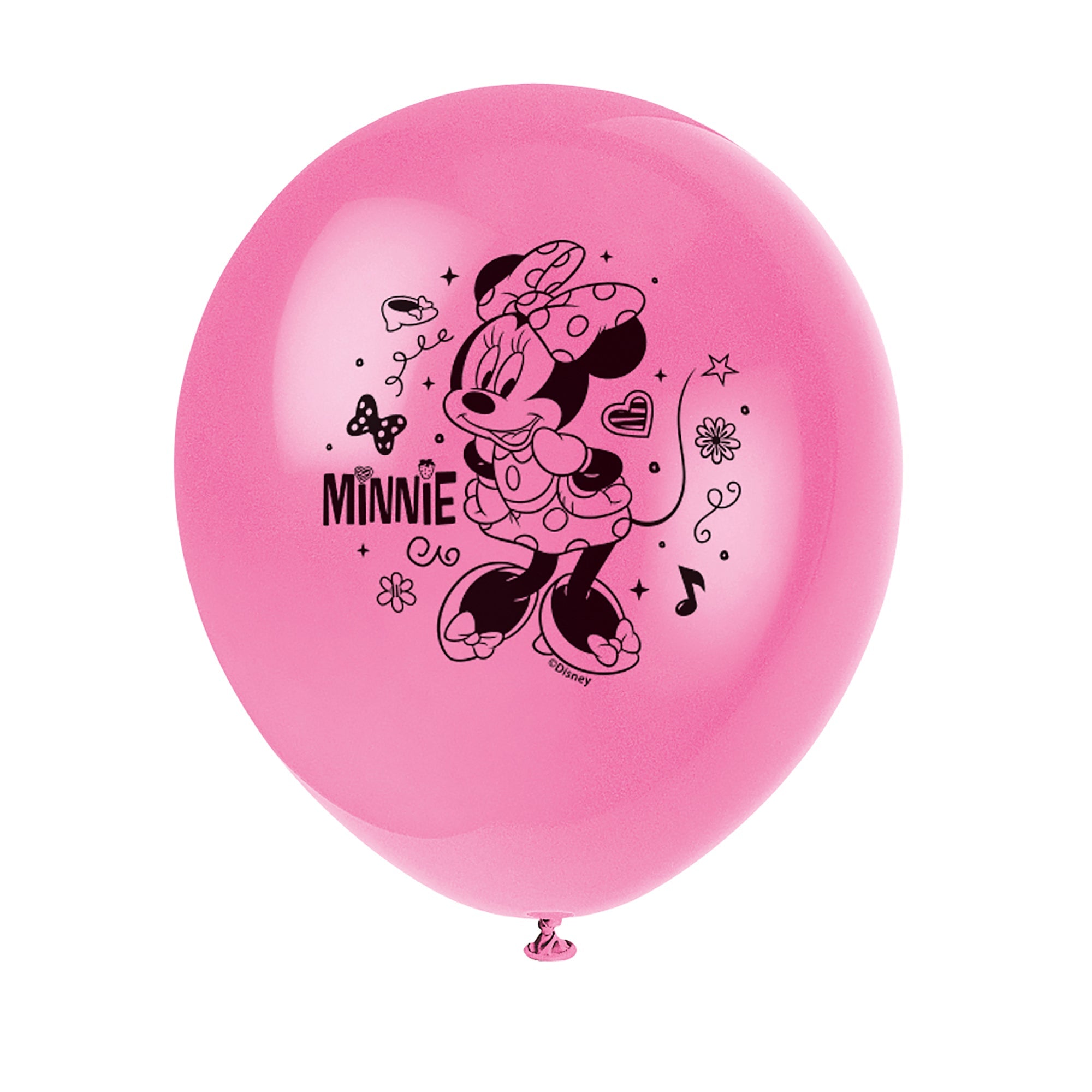 Minnie 8 Printed Latex Balloons 12in Assorted Colors 