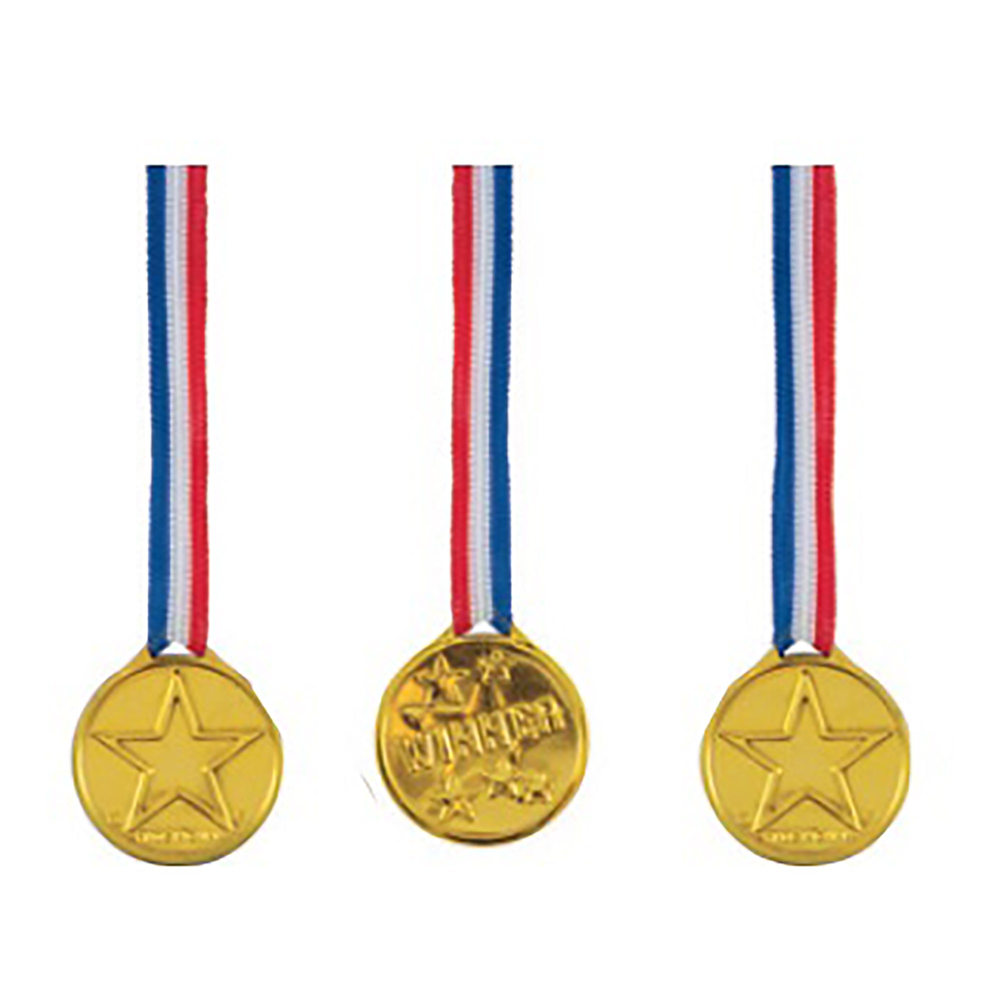 24 Winner's Medals Plastic 15.5in