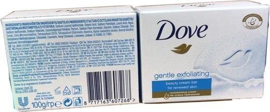 Dove Gentle Exfoliating Beauty Cream Soap Bar For Renewed Skin - Dollar Max Depot